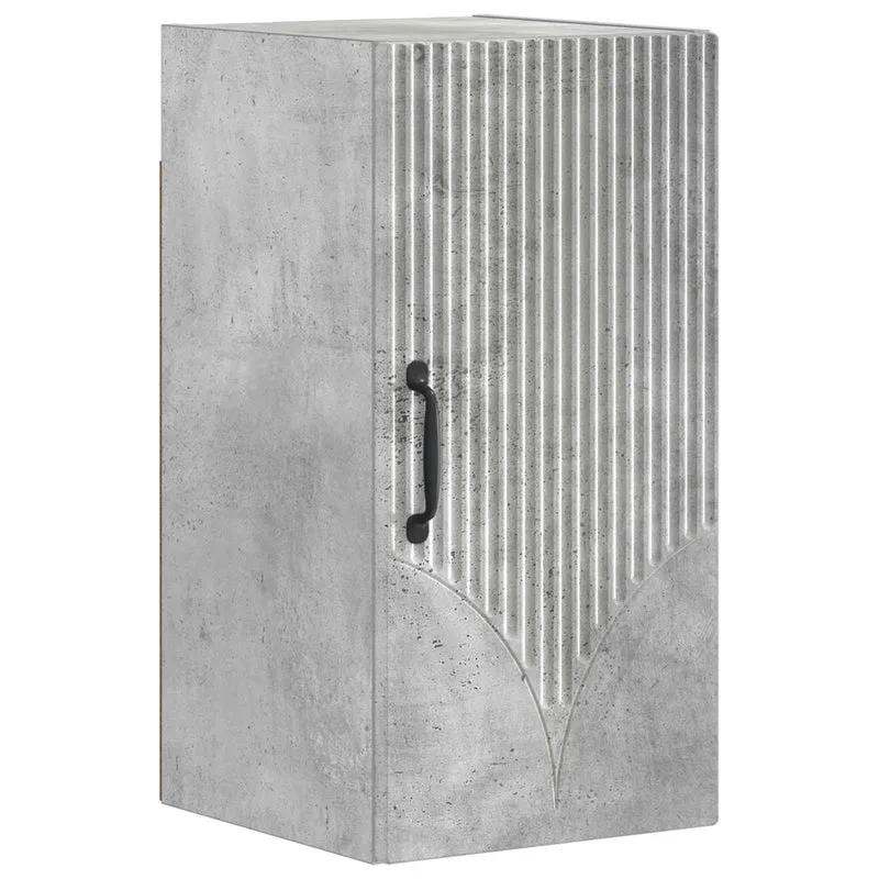 4 Piece Bathroom Cabinet Set HOORN Concrete Grey