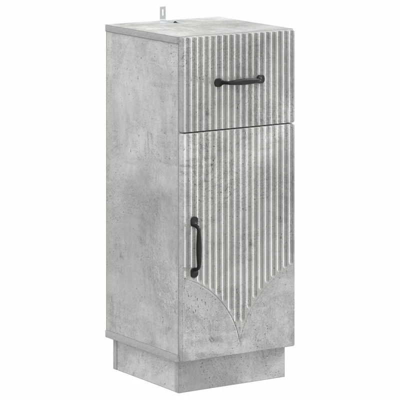4 Piece Bathroom Cabinet Set HOORN Concrete Grey