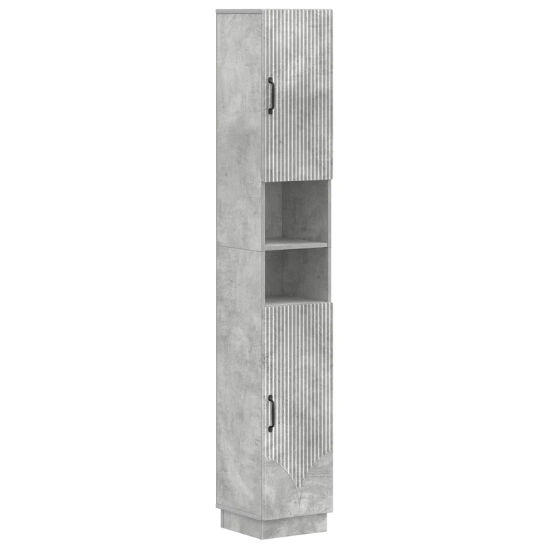 4 Piece Bathroom Cabinet Set HOORN Concrete Grey