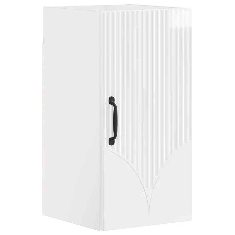 4 Piece Bathroom Cabinet Set HOORN High Gloss White