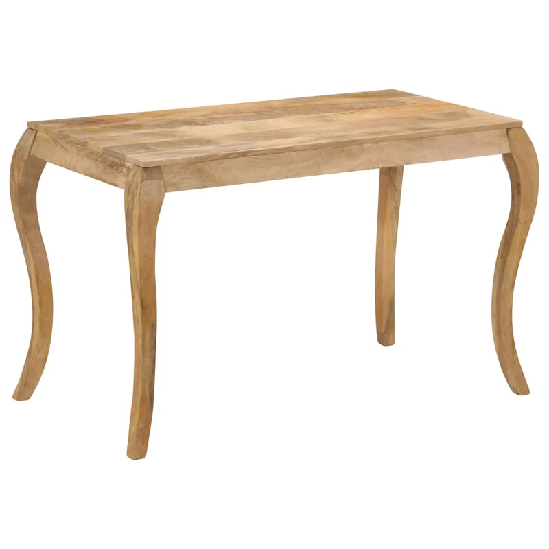 247113 vidaXL Dining Table 118x60x76 cm Solid Mango Wood