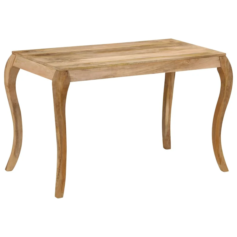 247113 vidaXL Dining Table 118x60x76 cm Solid Mango Wood
