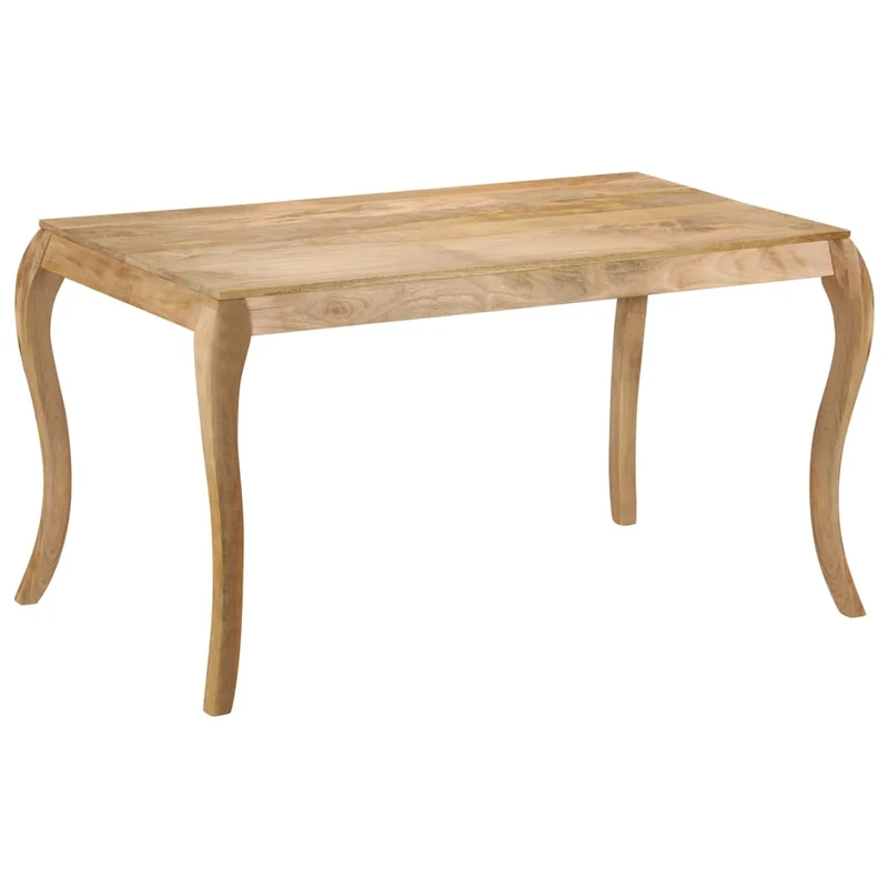 247114 vidaXL Dining Table 135x75x76 cm Solid Mango Wood