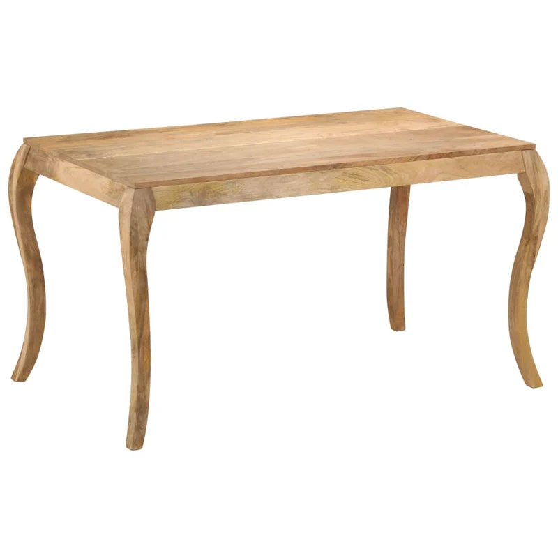 247114 vidaXL Dining Table 135x75x76 cm Solid Mango Wood