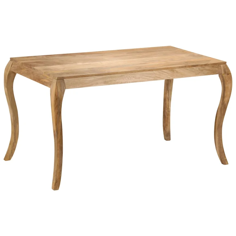 247114 vidaXL Dining Table 135x75x76 cm Solid Mango Wood