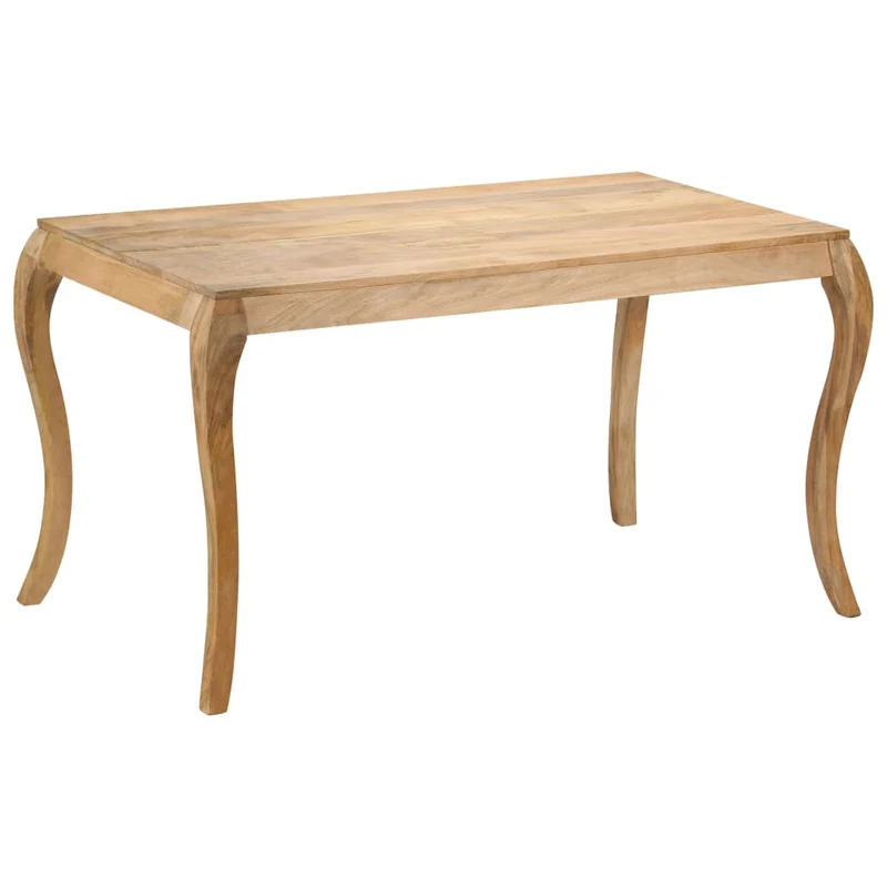 247114 vidaXL Dining Table 135x75x76 cm Solid Mango Wood
