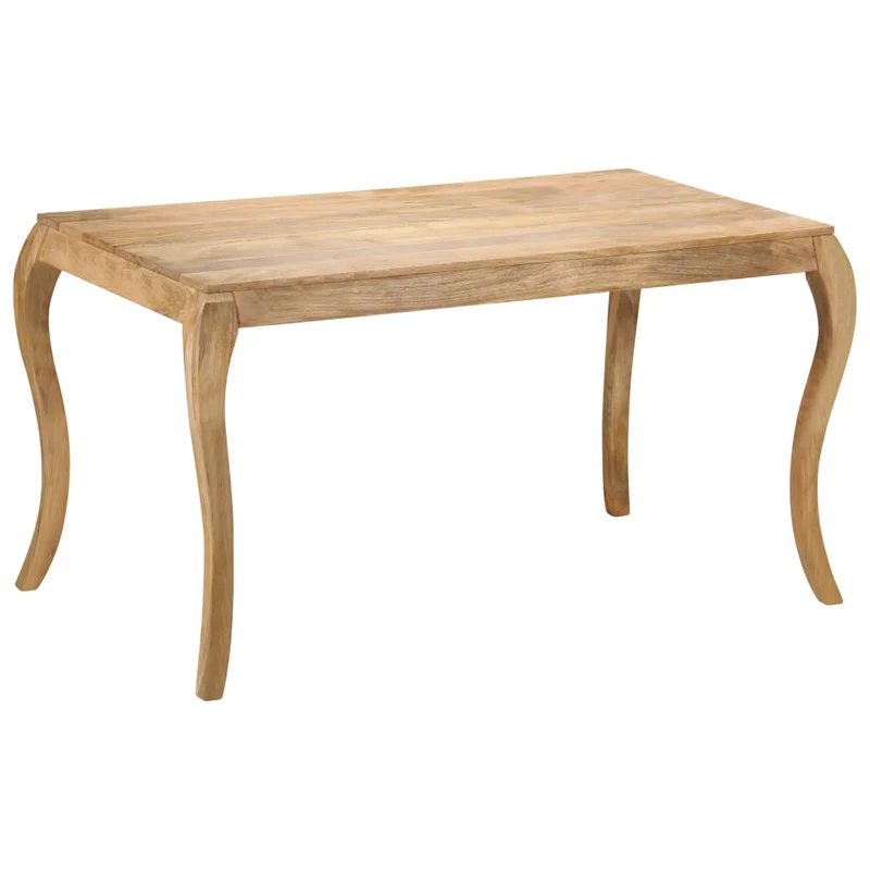 247114 vidaXL Dining Table 135x75x76 cm Solid Mango Wood