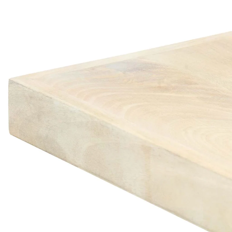 247428 vidaXL Dining Table White 200x100x75 cm Solid Mango Wood