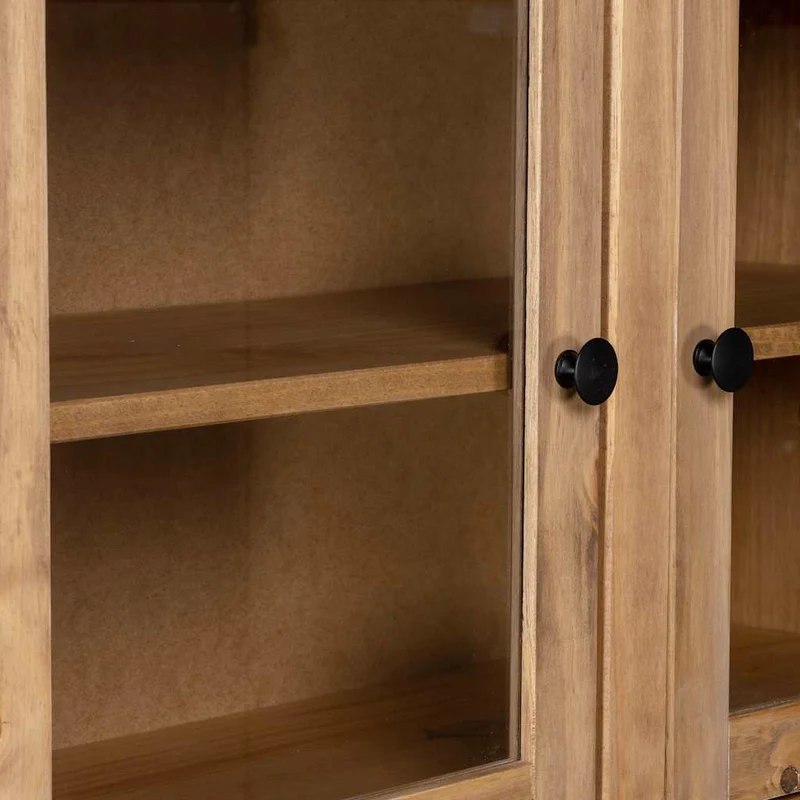 282700 vidaXL Highboard 93x40,5x180 cm Solid Pine Panama Range