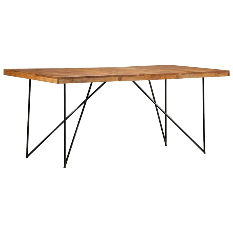 282881 vidaXL Dining Table 180x90x76 cm Solid Acacia Wood