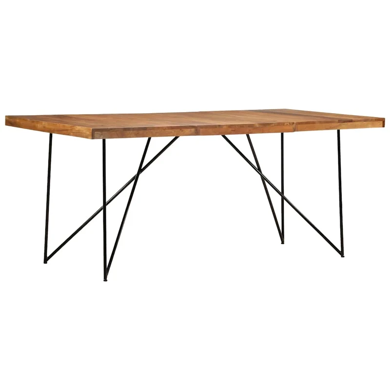 282881 vidaXL Dining Table 180x90x76 cm Solid Acacia Wood