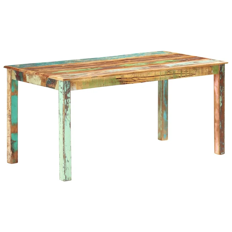285931 vidaXL Dining Table Solid Reclaimed Wood 160x80x76 cm