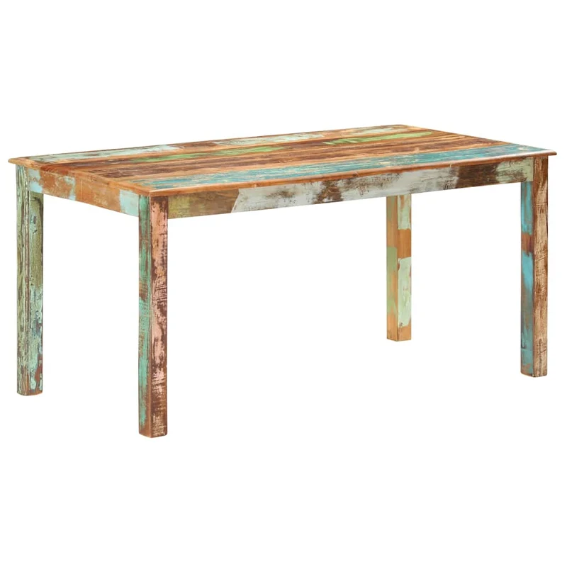 285931 vidaXL Dining Table Solid Reclaimed Wood 160x80x76 cm