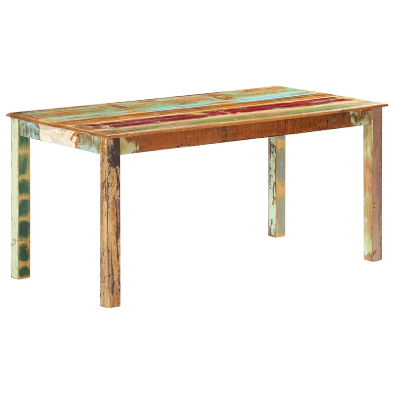 285931 vidaXL Dining Table Solid Reclaimed Wood 160x80x76 cm