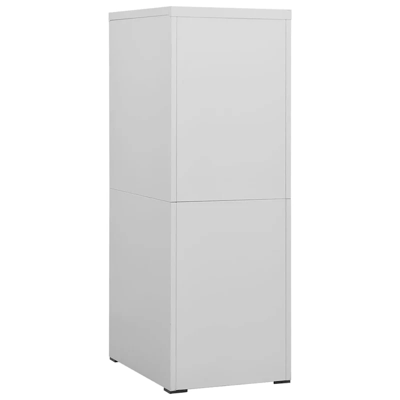 Filing Cabinet Light Grey 46x62x133 cm Steel