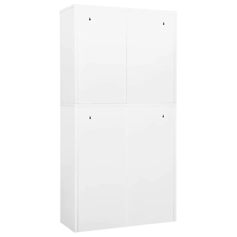 336413 vidaXL Office Cabinet White 90x40x180 cm Steel