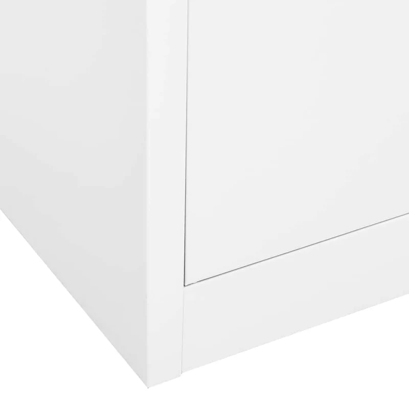 336413 vidaXL Office Cabinet White 90x40x180 cm Steel