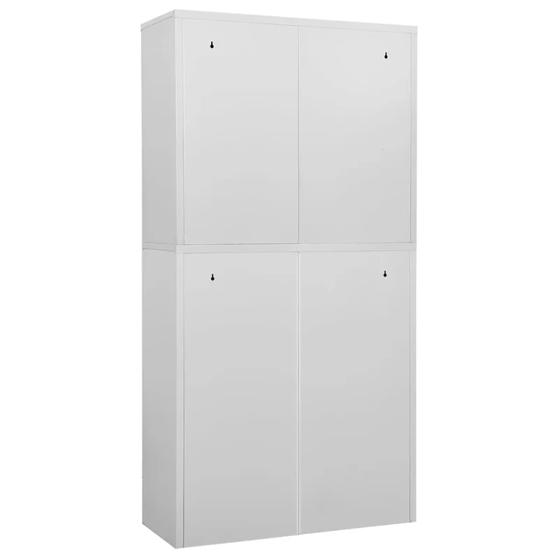 336414 vidaXL Office Cabinet Light Grey 90x40x180 cm Steel