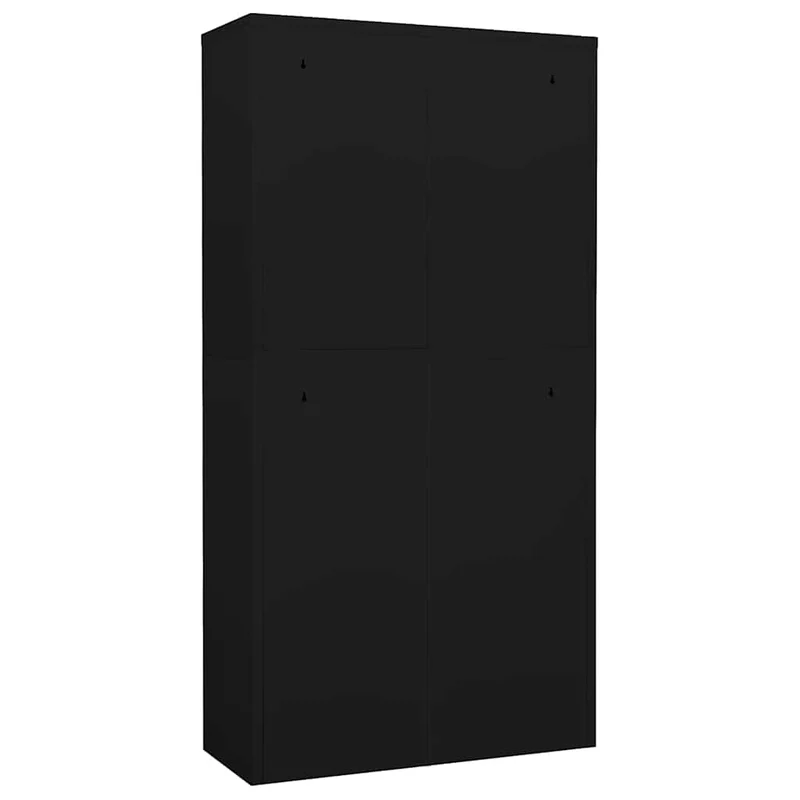 336415 vidaXL Office Cabinet Black 90x40x180 cm Steel