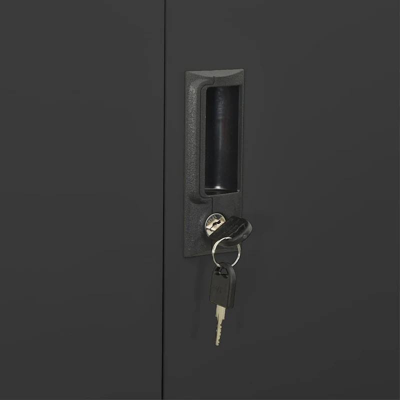 336416 vidaXL Office Cabinet Anthracite 90x40x180 cm Steel