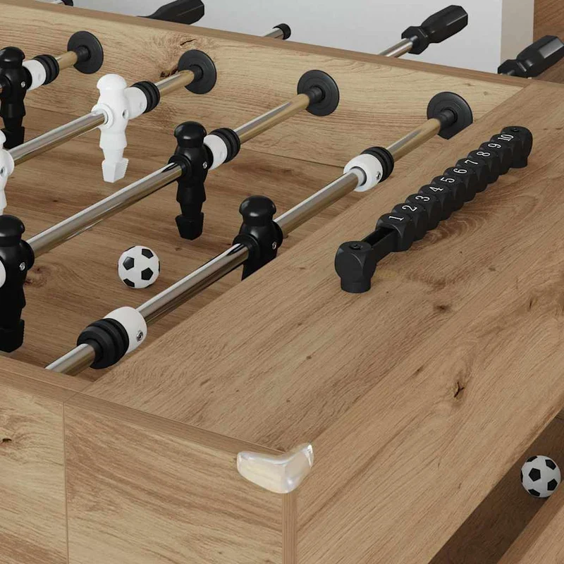 Foosball Table Artisan Oak 146.5 x 74 x 85 cm Engineered Wood
