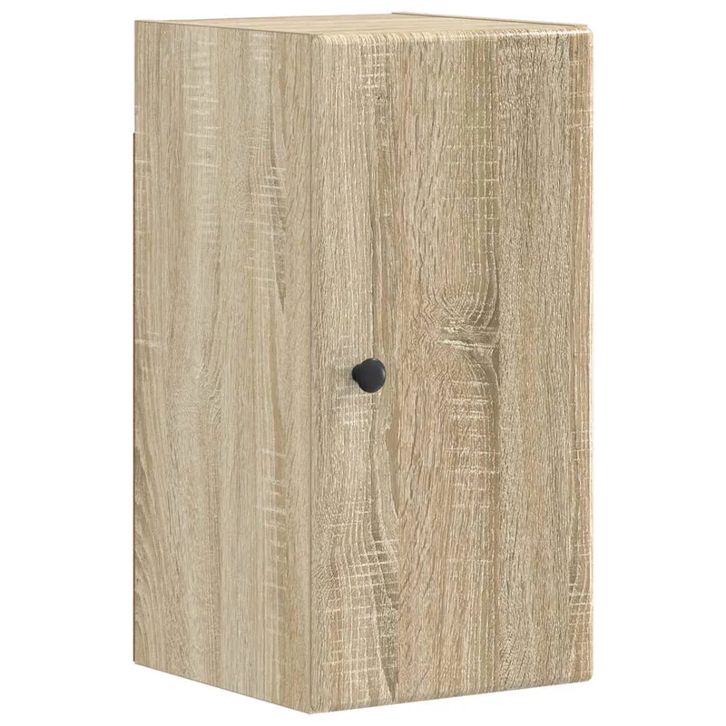 4 Piece Bathroom Cabinet Set BREDA Sonoma Oak Engineered Wood