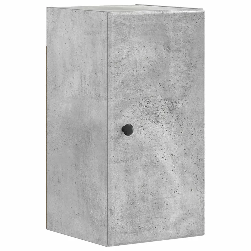 4 Piece Bathroom Cabinet Set BREDA Concrete Grey
