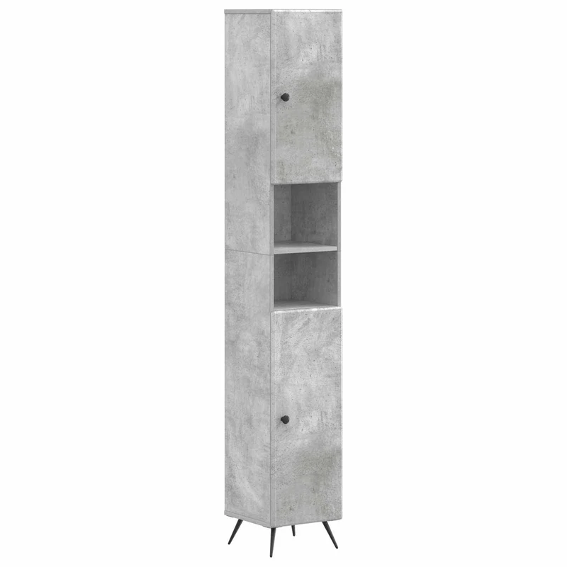 4 Piece Bathroom Cabinet Set BREDA Concrete Grey