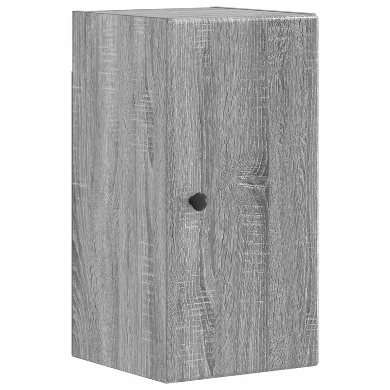 4 Piece Bathroom Cabinet Set BREDA Grey Sonoma Engineered Wood