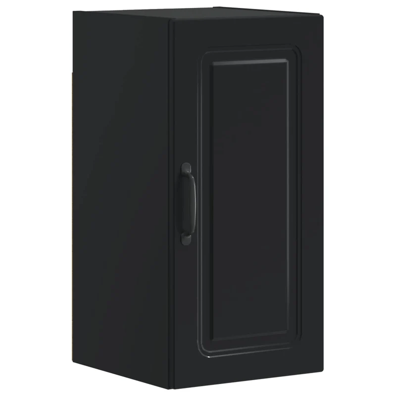 4 Piece Bathroom Cabinet Set UTRECHT Black Engineered Wood