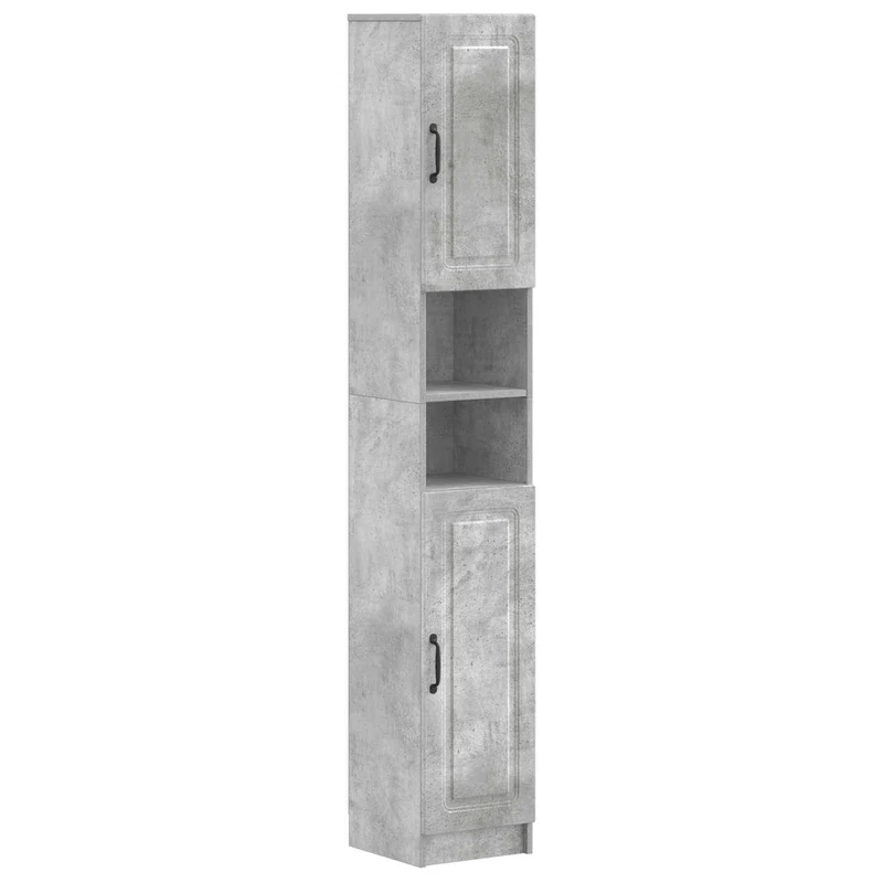 4 Piece Bathroom Cabinet Set UTRECHT Concrete Grey