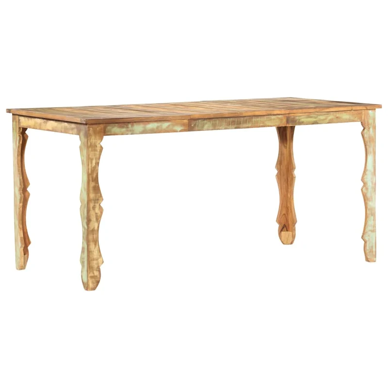 286490 vidaXL Dining Table 160x80x76 cm Solid Reclaimed Wood