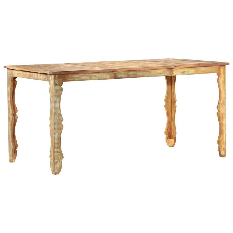 286490 vidaXL Dining Table 160x80x76 cm Solid Reclaimed Wood