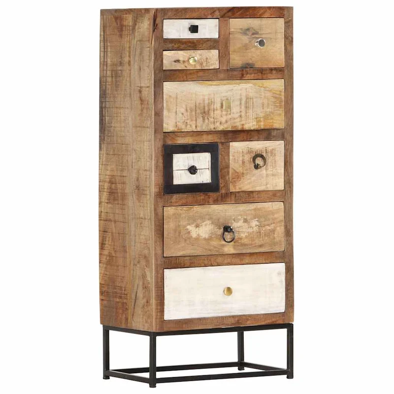 286508 vidaXL Drawer Cabinet 45x30x105 cm Solid Reclaimed Wood