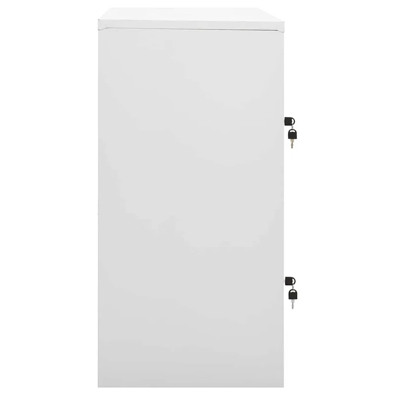 Locker Cabinets 2 pcs Light Grey and Blue 90x45x92,5 cm Steel