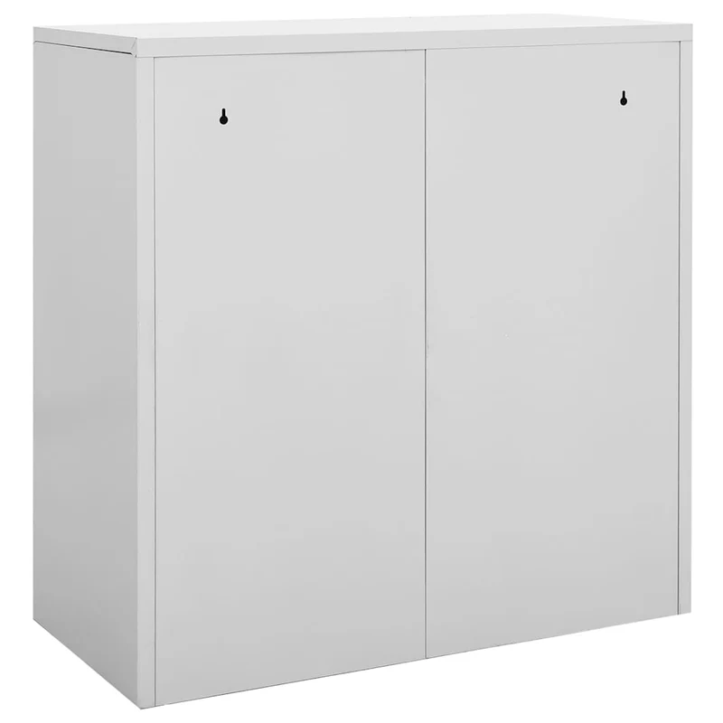 Locker Cabinets 2 pcs Light Grey 90x45x92,5 cm Steel