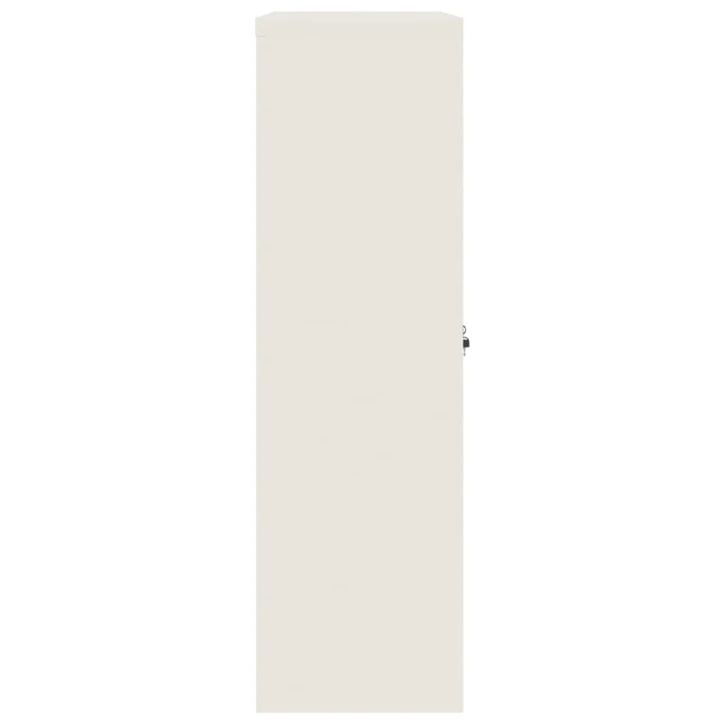 File Cabinet White 90x40x140 cm Steel
