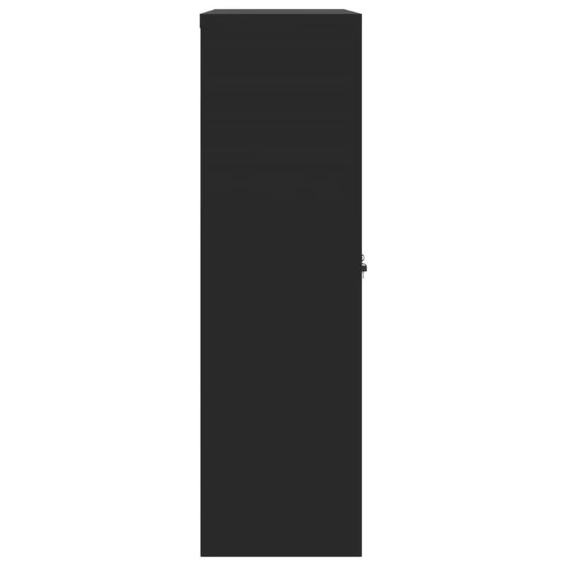 File Cabinet Black 90x40x140 cm Steel