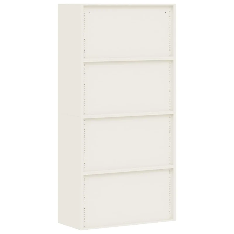 File Cabinet White 90x40x180 cm Steel