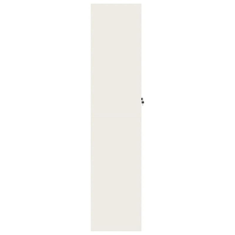 File Cabinet White 90x40x180 cm Steel