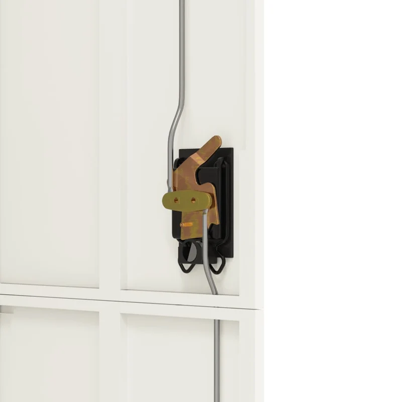 File Cabinet White 90x40x180 cm Steel