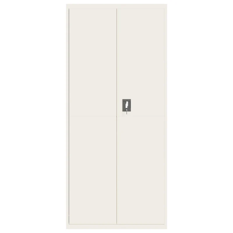File Cabinet White 90x40x200 cm Steel
