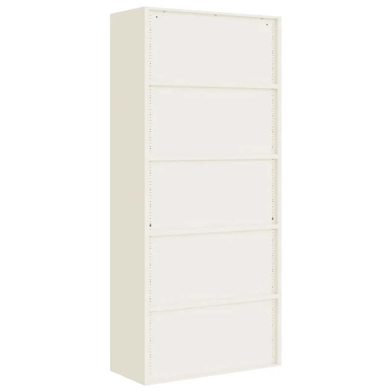 File Cabinet White 90x40x200 cm Steel
