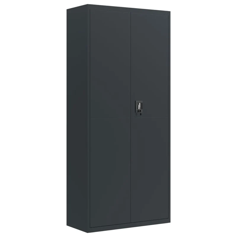 File Cabinet Anthracite 90x40x200 cm Steel