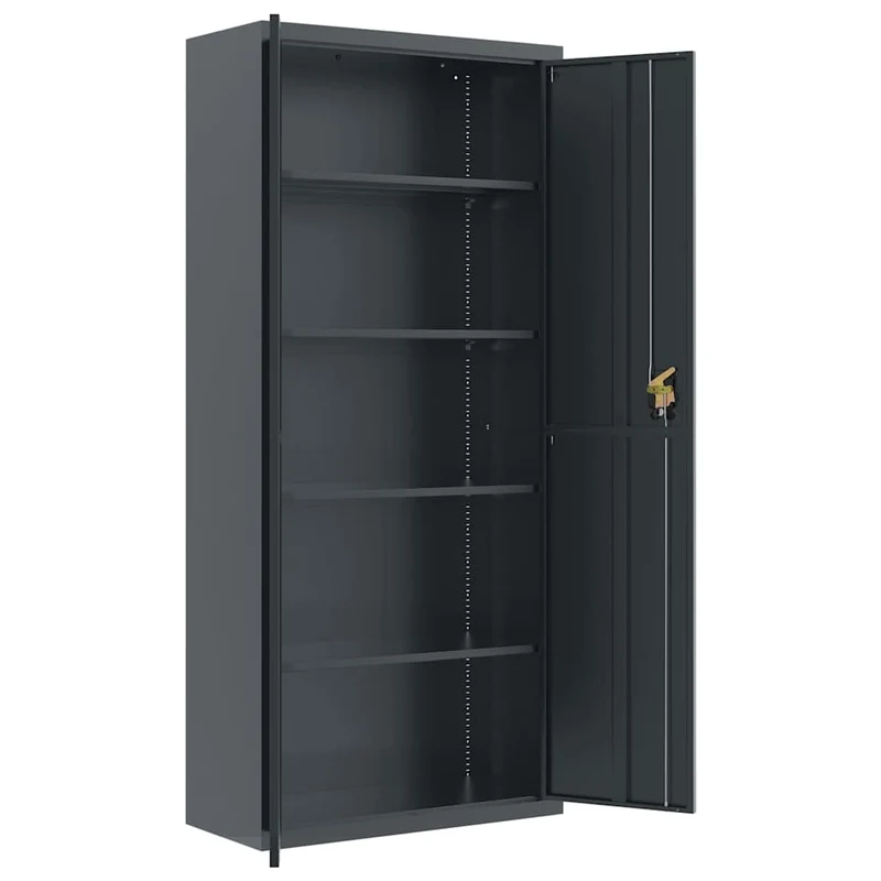 File Cabinet Anthracite 90x40x200 cm Steel