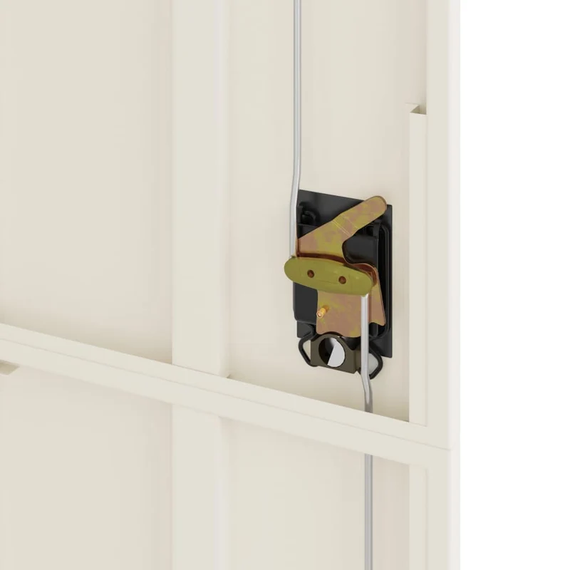 File Cabinet White 105x40x180 cm Steel