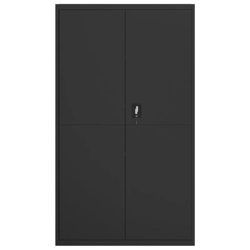 File Cabinet Black 105x40x180 cm Steel