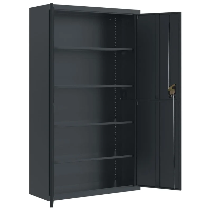 File Cabinet Anthracite 105x40x180 cm Steel