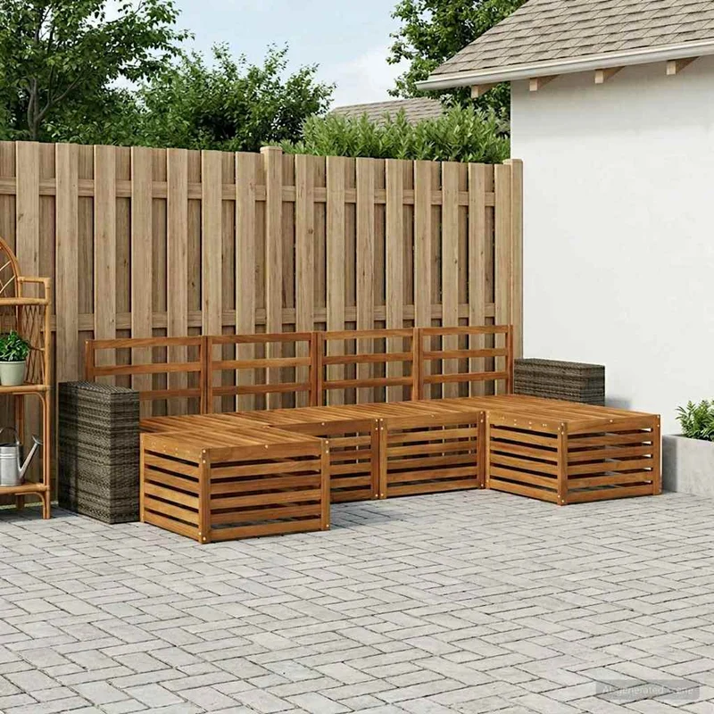 Outdoor Sofa Set 6 pcs Natural