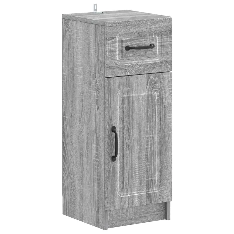 4 Piece Bathroom Cabinet Set UTRECHT Grey Sonoma